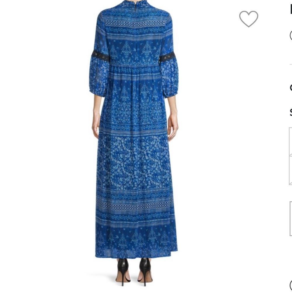 NWOT Karl Lagerfeld Paris Boho Maxi Dress - Picture 2 of 10